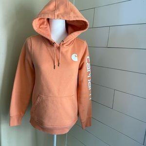 Carhartt Women's Orange Hoodie